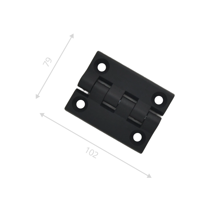 Петля карточная черная пластиковая 102х79