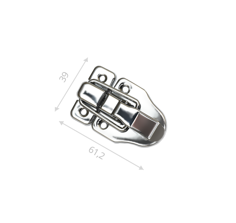 Замок Н-003 (хромированный)