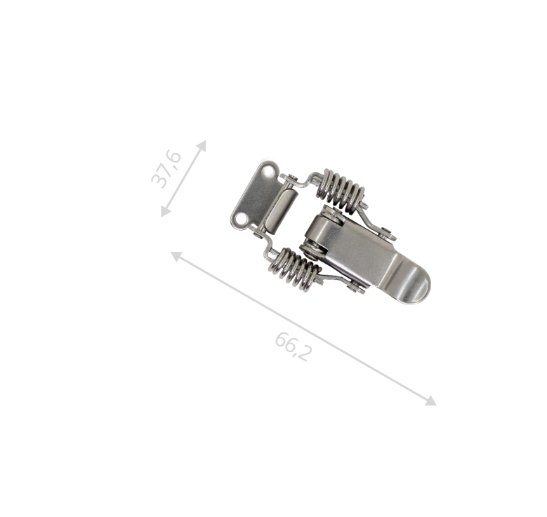 Замок-защелка натяжной L-65 (нержавеющая сталь)