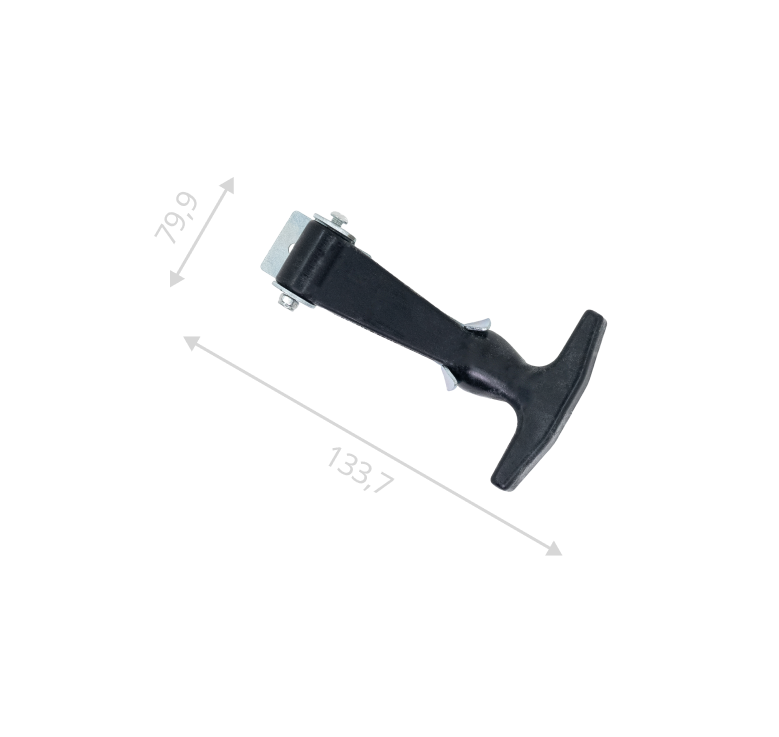 Резиновый фиксатор для капотов (цинк)