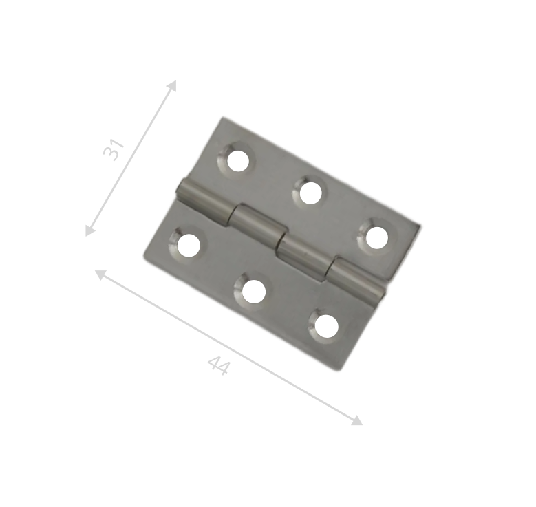 Петля карточная  нержавеющая сталь 44х31