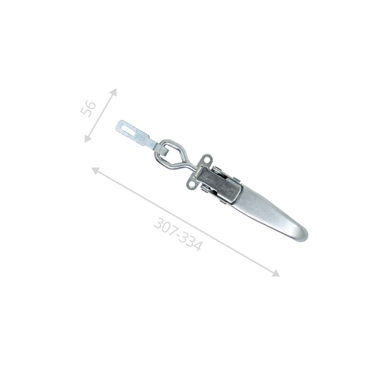 Замок регулируемый L-307-334 для прицепов (цинк)