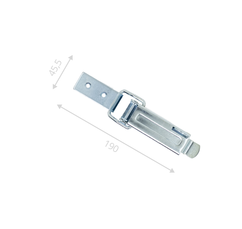 Замок накидной усиленный L-130 (цинк)