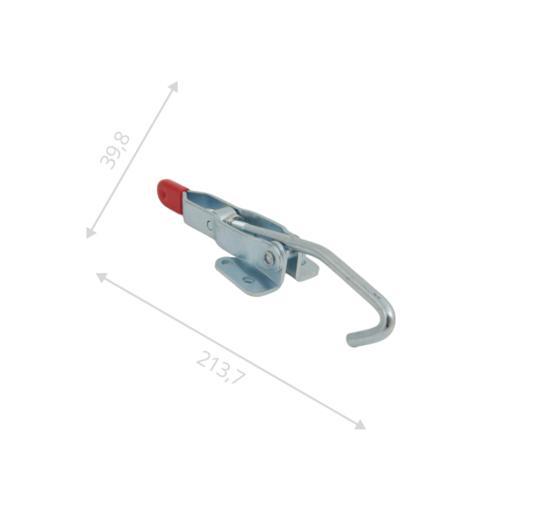 Замок регулируемый с крюком IV В 200-210 (цинк)