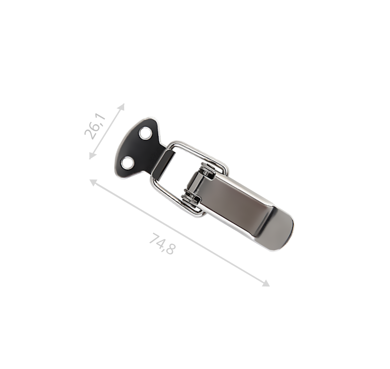Замок защёлка W-538 нержавеющая сталь