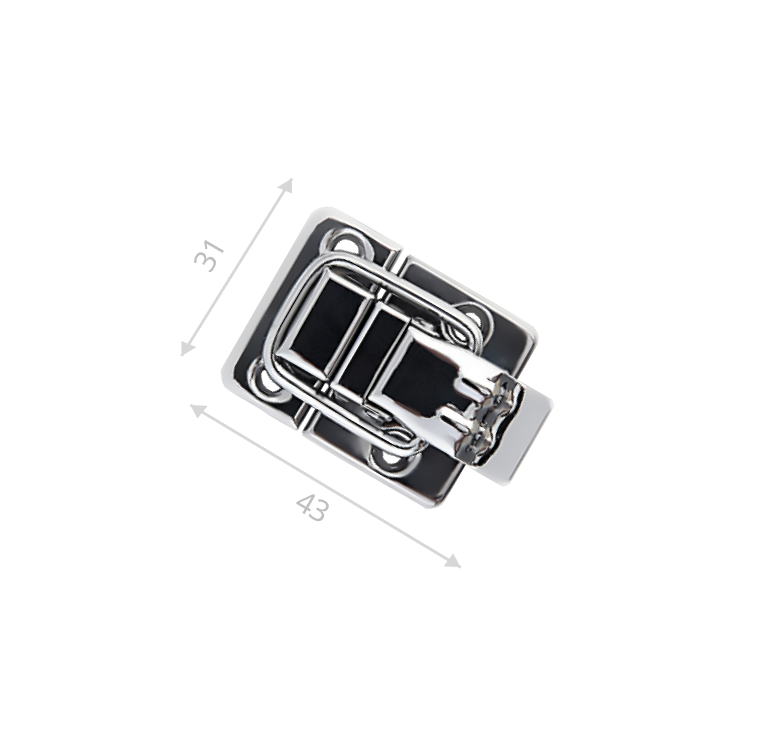 Замок Н-001 (хромированный)