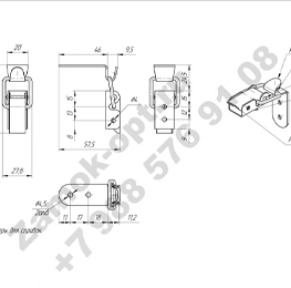 Замок P-321 чертеж Замок P-321 чертеж