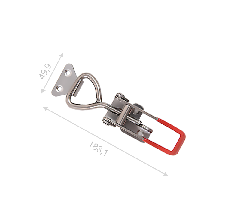 Замок X-130/1 регулируемый (нержавеющая сталь)