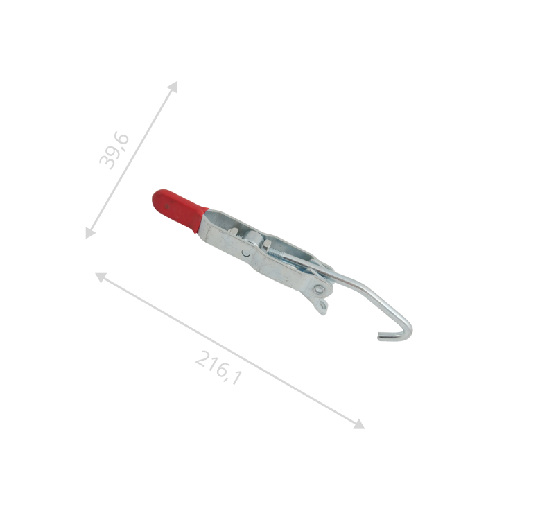Замок регулируемый с крюком В-200-210 (цинк)