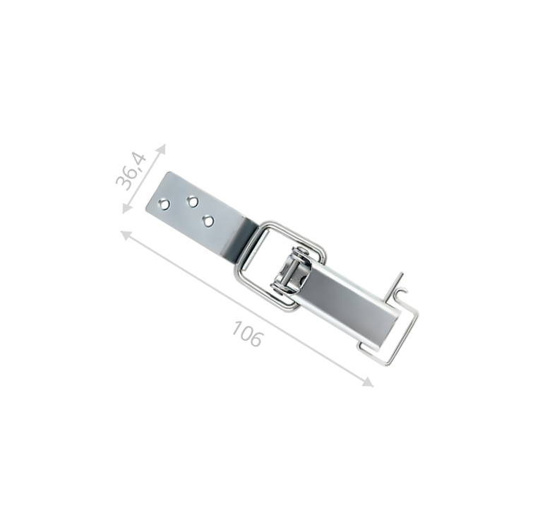 Замок-защелка ГОСТ 2-2 (цинк)