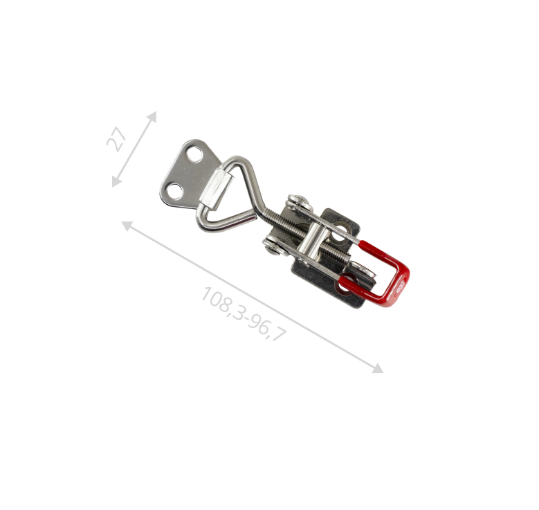 Замок X-80-1 под пломбу (нержавеющая сталь)