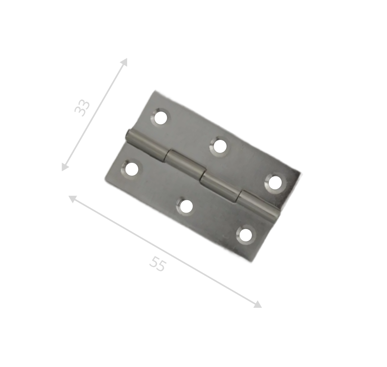 Петля карточная нержавеющая сталь 55х33