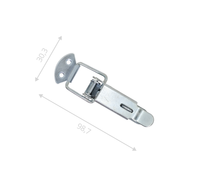 Замок-лягушка L-90 под пломбу (цинк)