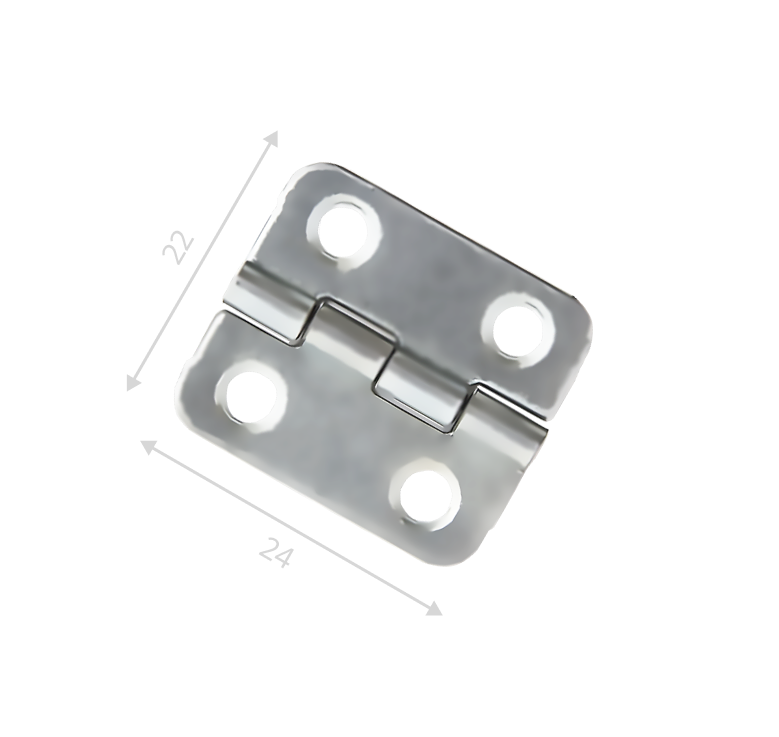 Петля карточная 22х24 (цинк)