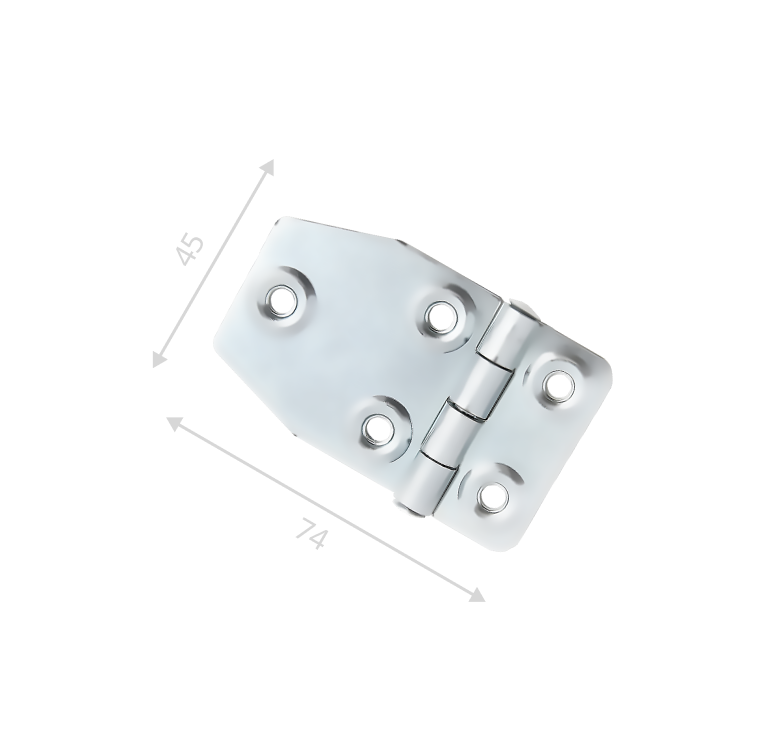 Петля карточная 74х45 (цинк)