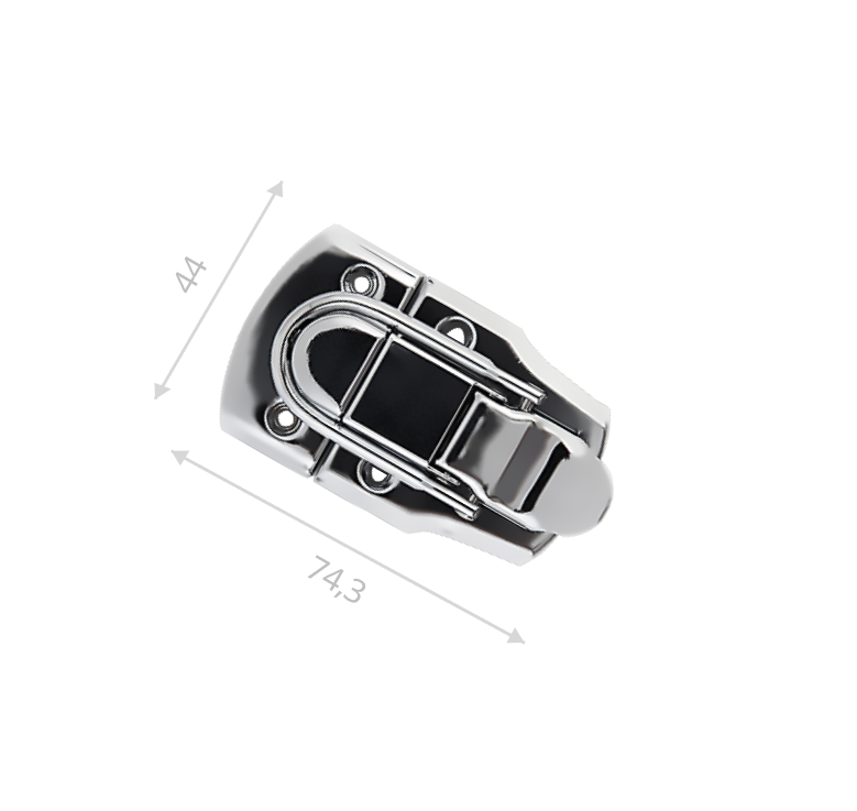 Замок Н-004 (хромированный)