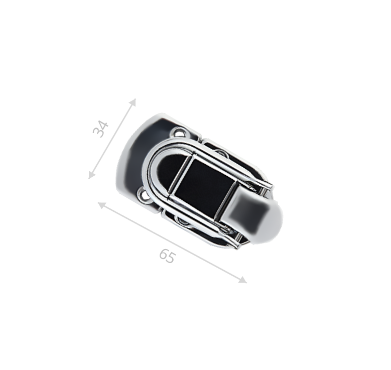 Замок Н-002 (хромированный)