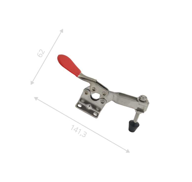 Замок бугельный регулируемый В 100-140 (нержавеющая сталь)