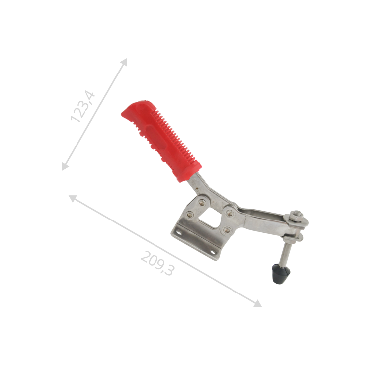 Замок бугельный регулируемый   В 170-210 (нержавеющая сталь)