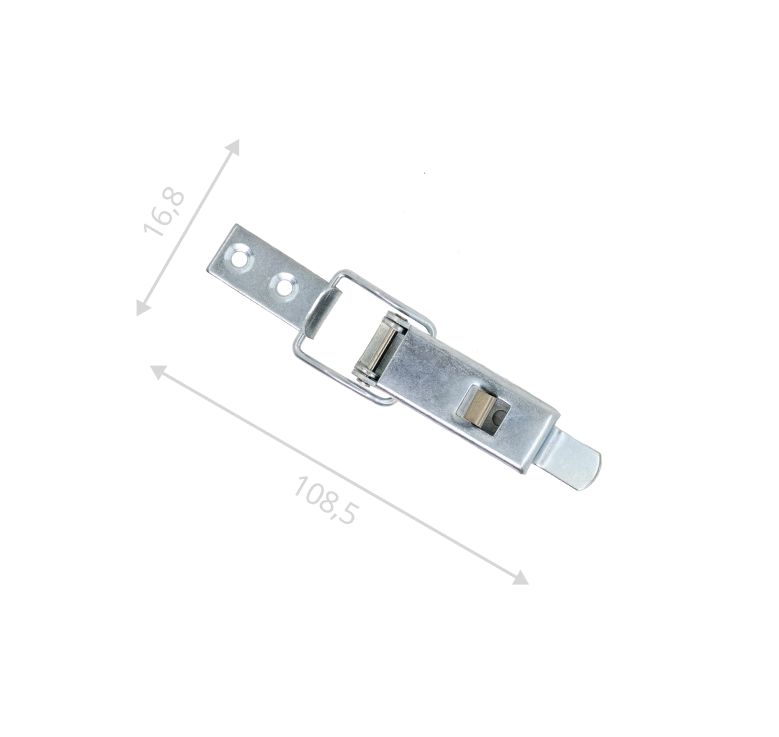 Замок-защелка с фиксатором L-75 (цинк)
