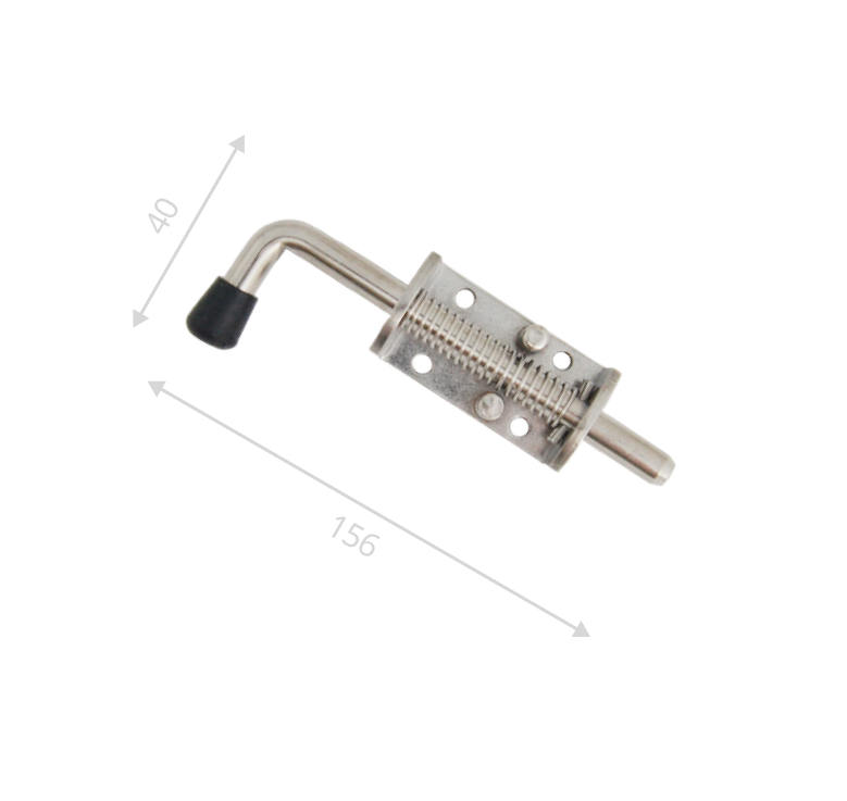 Засов пружинный L-155 нержавеющая сталь