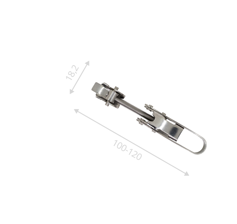 Замок для хомута L-100-120 (нержавеющая сталь)